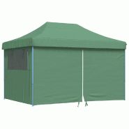VidaXL Tente de réception pliable escamotable 4 parois latérales vert Modèle AbriPrestigePlus 370 - vert 4005024
