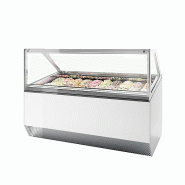 Vitrine ventilée pour glace en bac Blanc - 201 L | Tefcold - MILLENNIUMST20