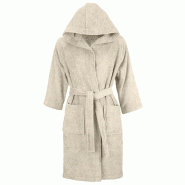 AQA Design Peignoir 100 % coton Crème SICILIA-M MP05435 - M beige textile MP05435