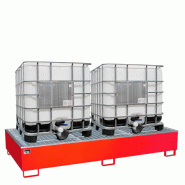 Bac de rétention acier pour cuves - Capacité de rétention 1084 litres