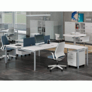 Bureau bench 2 personnes Aroma avec électrification en bois Bureau bench 2 personnes Aroma avec électrification en bois