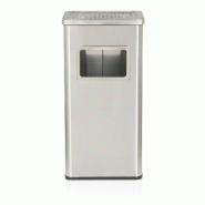 Cendrier sur pied / cendrier CLEAN I aspect acier inoxydable hjh OFFICE - argenté acier 741000 Cendrier sur pied / cendrier CLEAN I aspect acier inoxydable hjh OFFICE - argenté acier 741000