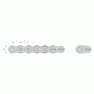 Chaîne de convoyage en acier inoxydable double pour vos applications de transmission à chaîne - Norme DIN / ISO ou ANSI