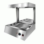 Cuistance Réserve à frites chauffante professionnelle – acier inoxydable – température réglable – maintien chaud - inox CW8T