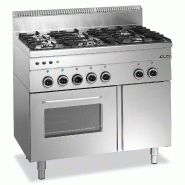 Fourneau 6 feux vifs sur 1 four gaz avec grill électrique MBM