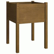 Helloshop26 - Jardinière bac lit surélevé plantes fleurs terrasse jardin d'extérieur 50 x 50 x 70 cm Pin massif marron 02_0038554 - 3000217732203 Helloshop26 - Jardinière bac lit surélevé plantes fleurs terrasse jardin d'extérieur 50 x 50 x 70 cm Pin massif marron 02_0038554 - 3000217732203