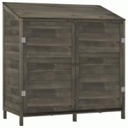 Helloshop26 - Remise de jardin 102 x 52 x 112 cm bois de sapin solide anthracite 02_0044040 - 3000219947650 Helloshop26 - Remise de jardin 102 x 52 x 112 cm bois de sapin solide anthracite 02_0044040 - 3000219947650