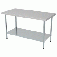 Table inox 1er prix étagère démontable 700 longueur 700 - 7490.0025