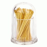 Porte cure-dents Ø5x8cm transparent - par 24