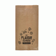 Sachets croissants kraft brun N°107 - 25x3,5+3,5x35cm - par 1000