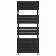 Sèche-serviettes Adélis eau chaude 491W noir racc. Sur collecteurs - Atlantic - 863136_0