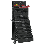 Servante d'outils professionnelle noire Teng Tools - Midi Master Tools - 19 tiroirs avec TCMM498BL Servante d'outils professionnelle noire Teng Tools - Midi Master Tools - 19 tiroirs avec TCMM498BL