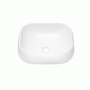 STELLAMEUBLES Vasque à poser NIKA Blanc Mat 45×40 cm - 5907611655436