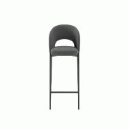 Stones Housse de chaise d'intérieur en polypropylène avec structure en métal peint couleur moutarde - Design moderne et ergonomique, 50 x 58 x 85 c