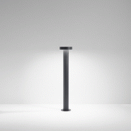 Tabouret - Borne De Jardin Led 12W, Ip65, 960 Lm, H. 60 Cm, 3000K, Aluminium Peint, Borne Extérieure, Anthracite - Perenz - gris 8023559550569