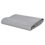 Vidaxl bâche 650 g / m² 4x4 m gris 43813