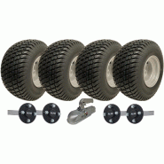 18x8.50-8 Twin Axle Trailer Kit Wheels, AKLO Hub Stub Axles + Hitch 1500kg 18x8.50-8 Twin Axle Trailer Kit Wheels, AKLO Hub Stub Axles + Hitch 1500kg