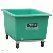 Bac PFV vert 300 litres sur roulettes - Résistant aux huiles, fioul, gasoil, produits chimiques - CEMO - 1195 Bac PFV vert 300 litres sur roulettes - Résistant aux huiles, fioul, gasoil, produits chimiques - CEMO - 1195