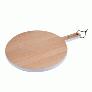 BERGNER Naturally - Planche à découper ronde 38x28x1,5 cm en bois de hêtre - blanc Q5049 BERGNER Naturally - Planche à découper ronde 38x28x1,5 cm en bois de hêtre - blanc Q5049