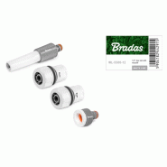 Bradas Set de buses d'arrosage WHITE LINE, 3/4", en PVC, 4 pièces - 5904182442922