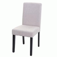 Décoshop26 - Chaise de salle à manger cuisine en tissu beige crème pieds en bois foncés design moderne 04_0002351 - beige 3000272432698 Décoshop26 - Chaise de salle à manger cuisine en tissu beige crème pieds en bois foncés design moderne 04_0002351 - beige 3000272432698