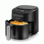 Emerio Airfryer XL 4,5L – 1300W – Affichage numérique – 8 programmes de cuisson – Noir – AF-129369 - noir plastique 7333282033330
