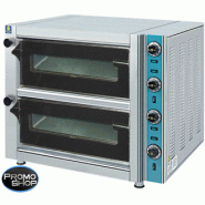 Four à pizza électrique - 2 chambres - Capacité 8 pizzas de 30 cm de diamètre - 9 kW - 230 V Four à pizza électrique - 2 chambres - Capacité 8 pizzas de 30 cm de diamètre - 9 kW - 230 V