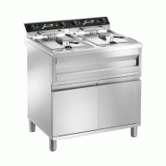 Friteuse électrique sur meuble - 2 cuves - 2 x 9 L - 12kW | Sofraca