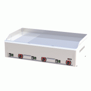 Fry-Top électrique semi-rainuré en CHROME - L990 | Redfox - FTHRC90E