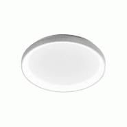 Gea Luce Plafonnier Krizia 38W Led 4000K, Gradable Phase Cut, Cadre Aluminium Satiné Blanc, Diffuseur Acrylique Opale - Gealuce - KRIZIA P/M 4000K
