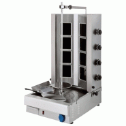Gril à kebab Vitrocéramique avec 4 zones de chauffage, moteur inférieur, charge max. 40-60 kg 480x630x1115 mm - VIRTUS - 0615402572101