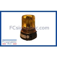Gyrophare halogène GBM 12V orange embase ISO classe 1 rotatif STANDBY MERCURA 22694-00