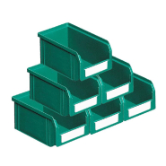 Lot de 50 bacs à bec plastique 1l vert_0
