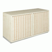 Meuble Vertigo T03 4 tiroirs à l'anglaise MDF naturel et érable 120x47x60 cm
