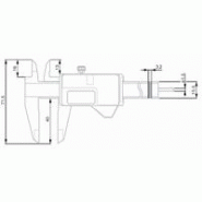 Pied à coulisse digital standard gage 00534020 Pied à coulisse digital standard gage 00534020