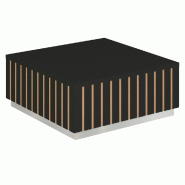 Podium pour mannequins Vertigo T03 MDF naturel et noir 60x60x25cm