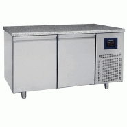 Table réfrigérée pâtisserie 2 portes plan granit 600x400 températur... - PBNZ0002/FN