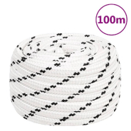 Vidaxl corde de travail blanc 16 mm 100 m polyester 152785