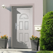 Vidaxl porte d'entrée blanc 98x198 cm pvc 3187910