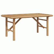 VidaXL Table basse Marron 90 x 50 x 43 cm Bambou Modèle Orion Office Pure - 4106593