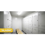 Bungalow vestiaire, vestiaire de chantier conteneur modulaire