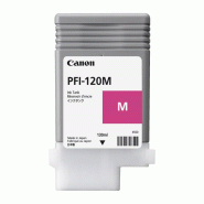 Cartouche d'encre Canon PFI-120 Magenta - 130 ml - Compatible traceurs TM-200, TM-205, TM-300, TM-305, TM-300MFP36, TM-305MFP36, TM-200MFPL24ei, TM-300MFPL24ei