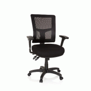 Chaise bureau / siège pivotant IMPACT PRO tissu noir hjh OFFICE - noir polyester 760006