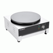 Crêpière ronde électrique 400mm PREMIUM - GOLDINOX - gris 3701770808038