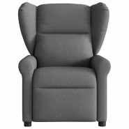 Fauteuil inclinable électrique Gris foncé Tissu Modèle Jermontel - 8721102963377