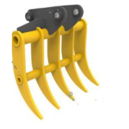 Godet râteau  destiné à la scarification des sols