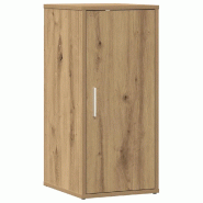 Helloshop26 - Armoire à chaussures avec porte 32 x 35 x 70 cm grand espace de rangement style artisanal en bois d'ingénierie chêne 02_0050917 - Boi