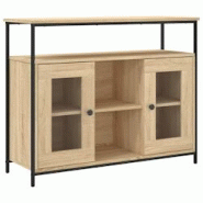 Helloshop26 - Buffet bahut commode armoire meuble de rangement organisateur cuisine salle de séjour salon sonoma 100 x 35 x 80 cm 02_0031461 - 300021 Helloshop26 - Buffet bahut commode armoire meuble de rangement organisateur cuisine salle de séjour salon sonoma 100 x 35 x 80 cm 02_0031461 - 300021