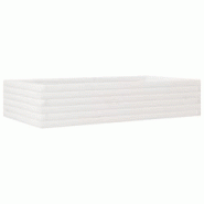 Helloshop26 - Jardinière bac lit surélevé plantes fleurs terrasse jardin 110 x 60 x 23 cm bois de pin massif blanc 02_0037362 - 3000214240084 Helloshop26 - Jardinière bac lit surélevé plantes fleurs terrasse jardin 110 x 60 x 23 cm bois de pin massif blanc 02_0037362 - 3000214240084