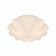 Nordlux Plafonnier Aeron 60  Textile Blanc ,  H. 24 - IP20 - E27 /   Intérieur - blanc textile 5704924025044